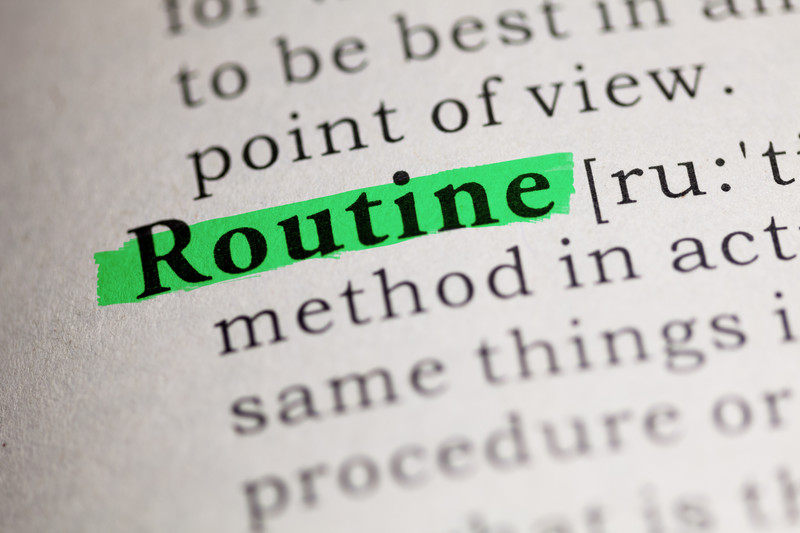 Dictionary definition of ROUTINE | Comfort Keepers Calgary | BLOG POST | Senior Home Care for Alzheimers