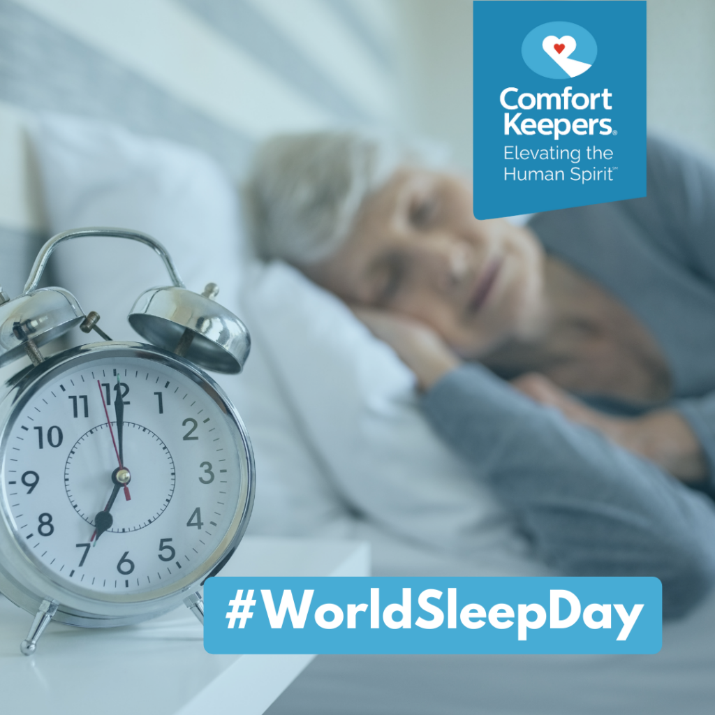 Senior sleeping in bed | World Sleep Day | Solving Senior Sleep Problems | BLOG POST | Comfort Keepers Edmonton