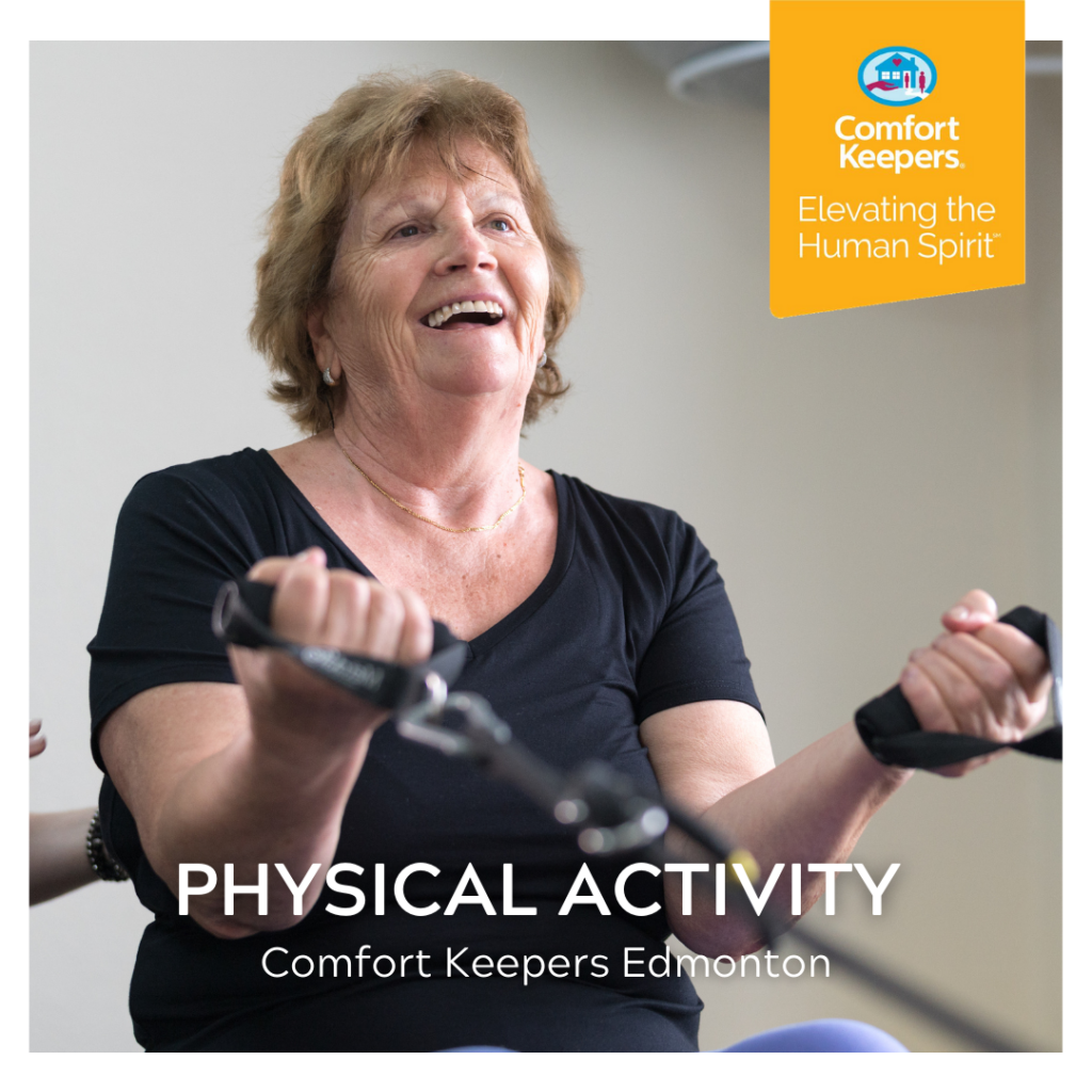 Senior woman working out | Physical Activity for Senior Care | BLOG POST | Comfort Keepers Edmonton