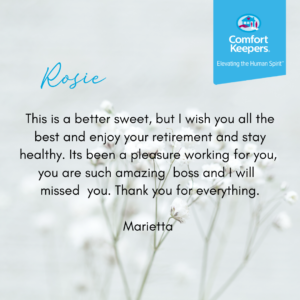 Celebrating Rosie Vishram’s Retirement