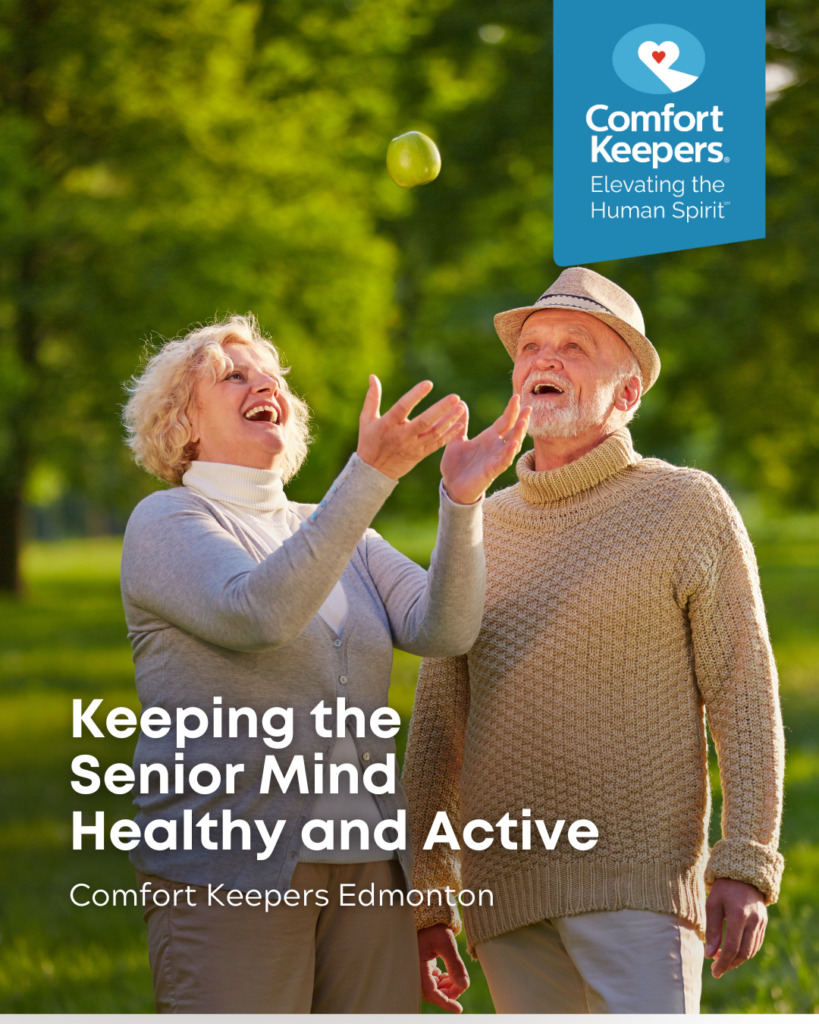 Senior couple enjoying the outdoors | Keeping the Senior Mind Healthy and Active | Comfort Keepers Edmonton \ BLOG POST