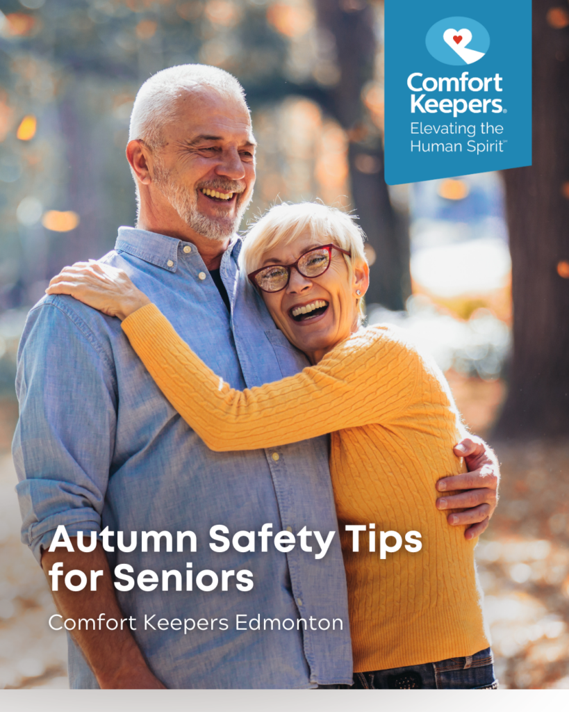 Senior couple enjoy the autumn | Autumn Safety Tips for Seniors | Comfort Keepers Edmonton | BLOG POST