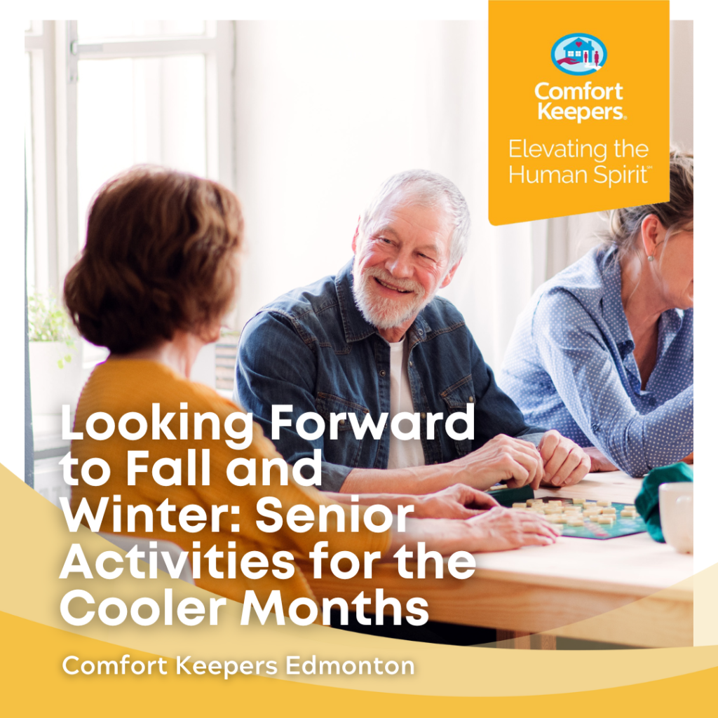 Comfort Keepers | Elevating the Human Spirit | Looking Forward to Fall and Winter: Senior Activities for the Cooler Months | Comfort Keepers Edmonton | Seniors Enjoying Activities At A Public Senior Centre