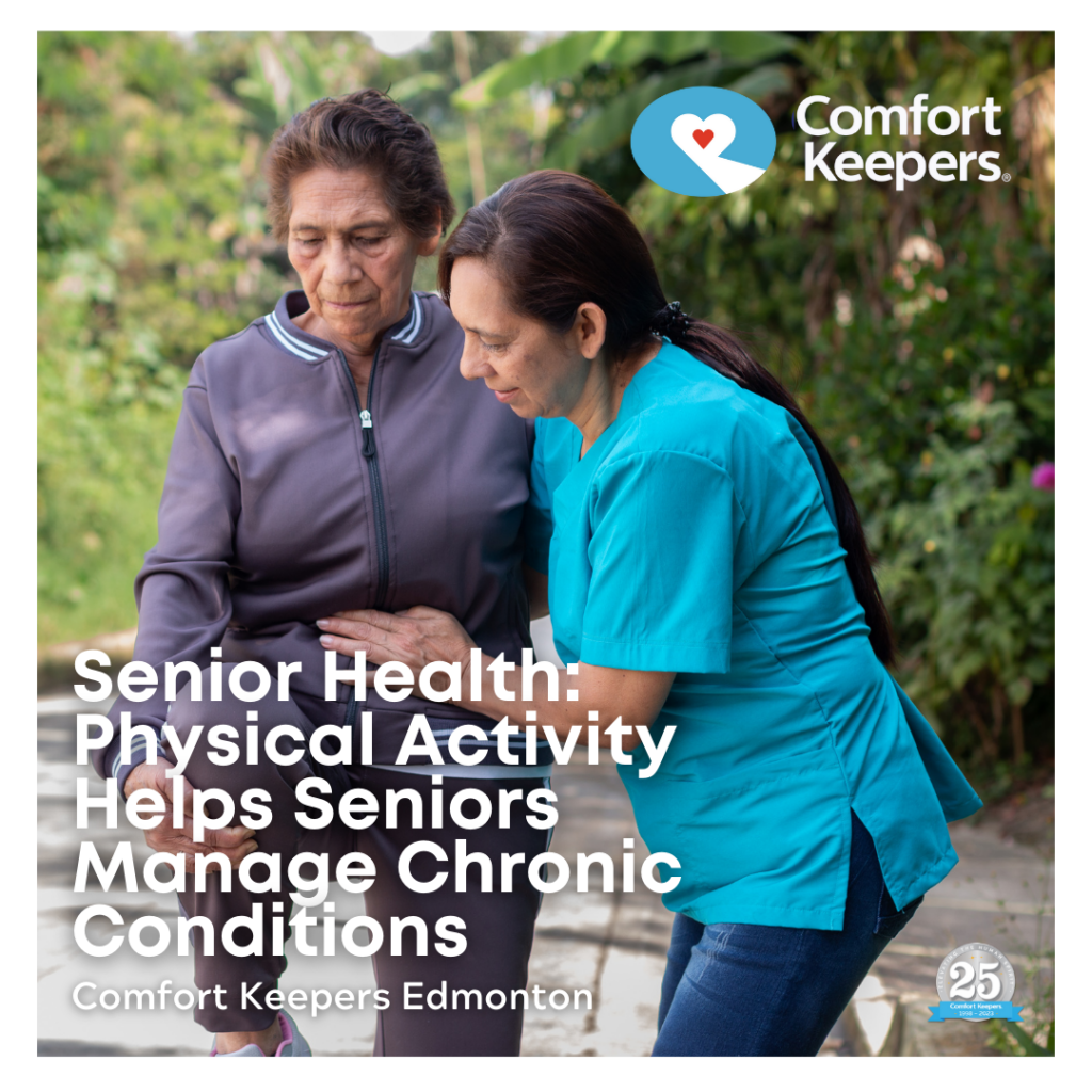 Senior walking with caregiver | Senior Health | BLOG POST | Comfort Keepers Edmonton
