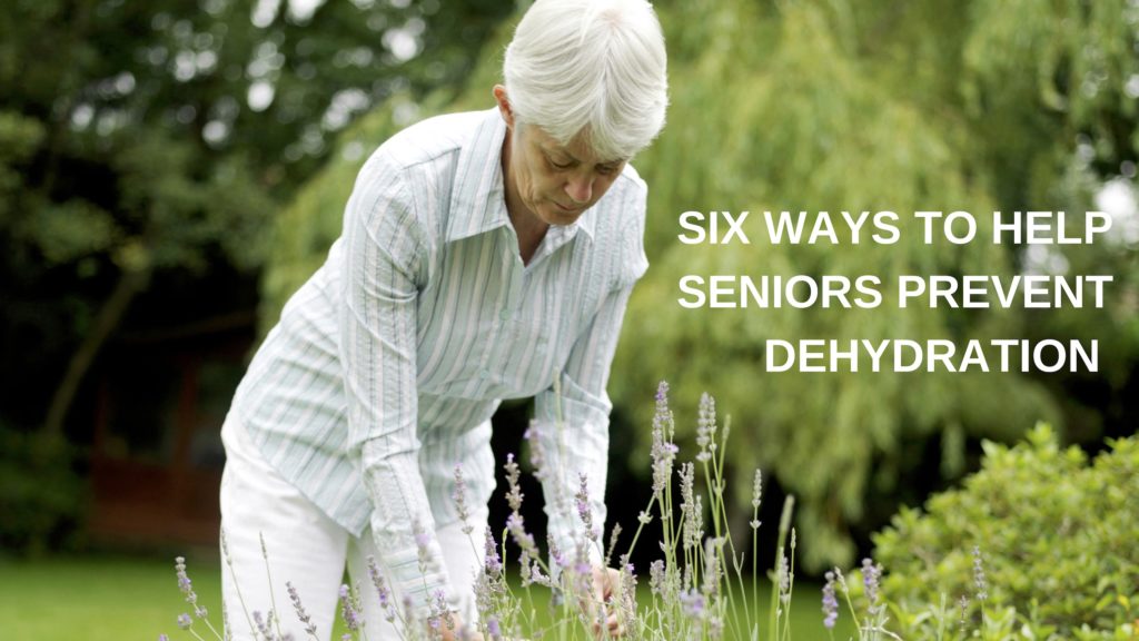 Senior Woman out in her garden | Help Seniors Prevent Dehydration | Comfort Keepers Georgian Triangle | BLOG POST