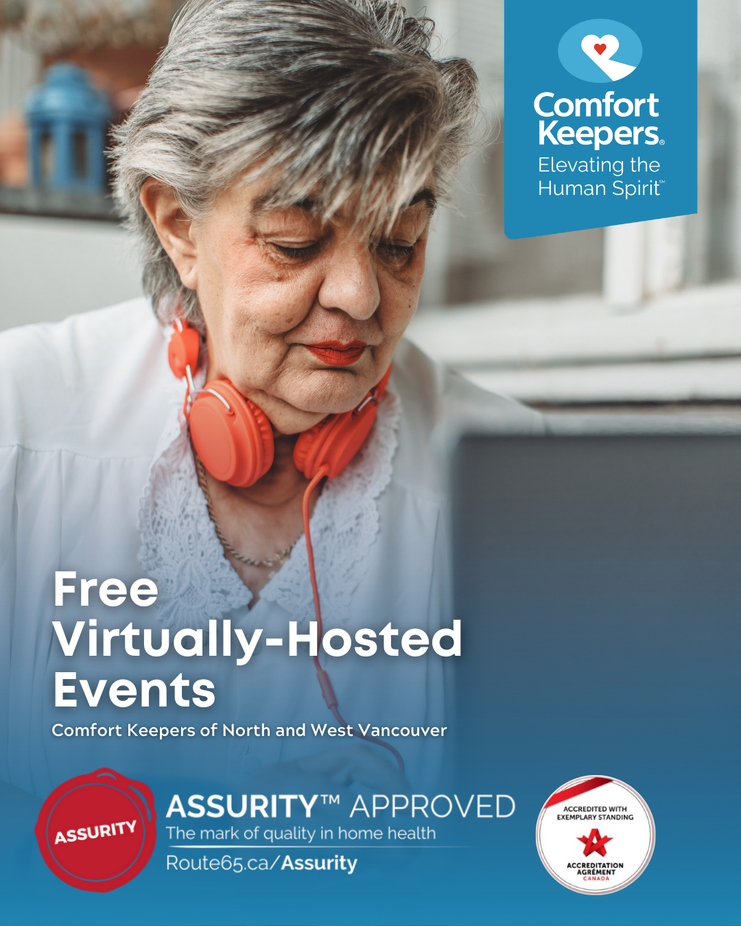 Free Virtually-Hosted Events at Comfort Keepers<sup>®</sup> North and West Vancouver