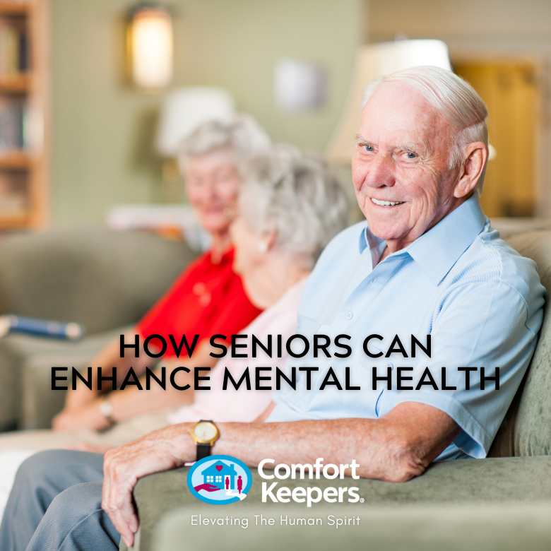 Senior Male looking at camera and smiling | How Senior Can Enhance Their Mental Health | BLOG POST | Comfort Keepers North and West Vancouver