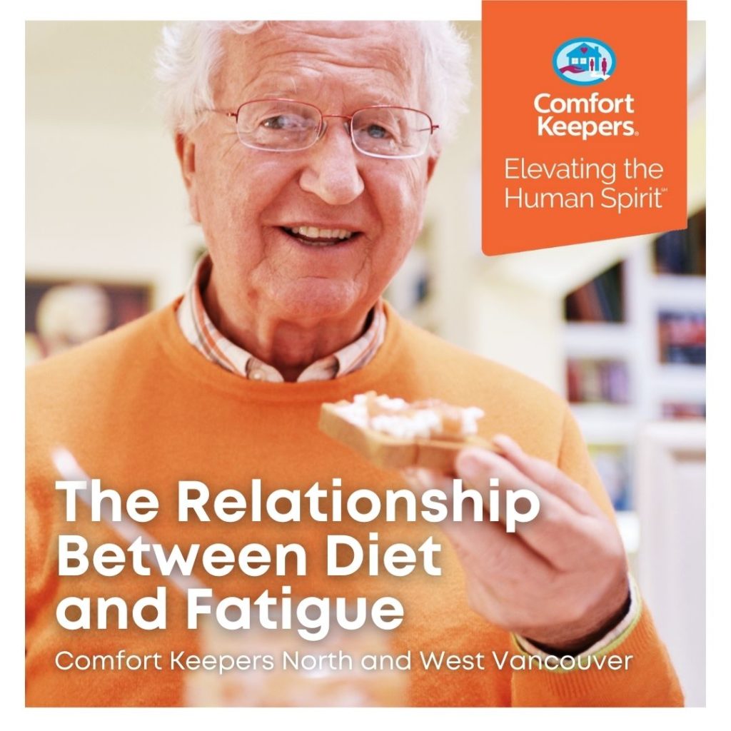 senior male smiling and looking at camera | The Relationship Between Diet and Fatigue | BLOG POST | Comfort Keepers North Vancouver and West Vancouver 