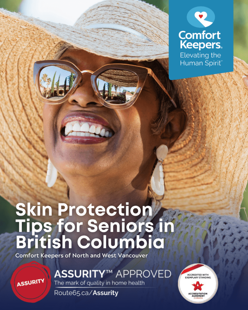 Senior woman smiling while wearing large brimmed hat | Comfort Keepers North and West Vancouver | BLOG POST