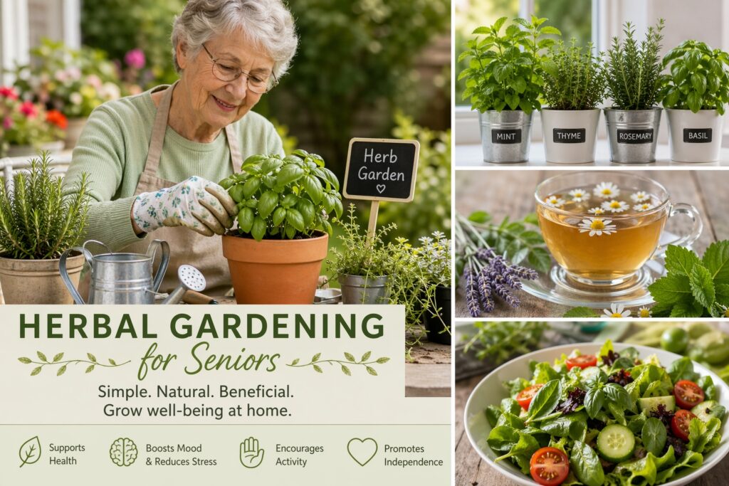 Herbal Gardening for Seniors: Health Benefits and Simple Ways to Get Started