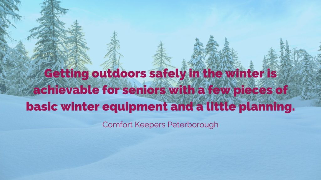 Quote from blog about seniors winter safety