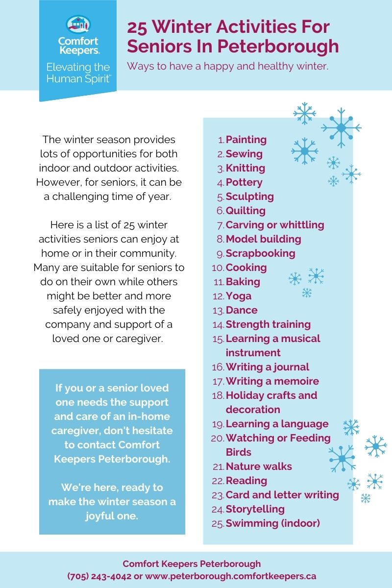 25 Winter Activities for Seniors in Peterborough