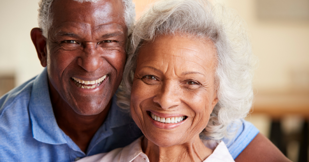 Senior couple happy at home 