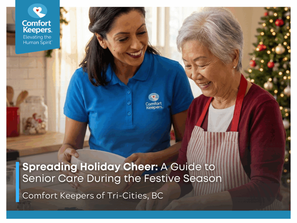 Senior and her caregiver baking Christmas cookies | Spreading Holiday Cheer: A Guide to Senior Care During the Festive Season | Comfort Keepers Tri-Cities