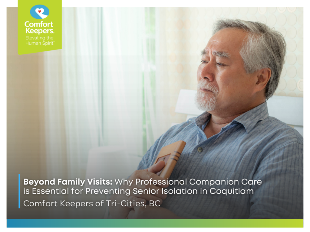 A senior man seated on a couch | Beyond Family Visits: Why Professional Companion Care is Essential for Preventing Senior Isolation in Coquitlam | Comfort Keepers Tri-Cities