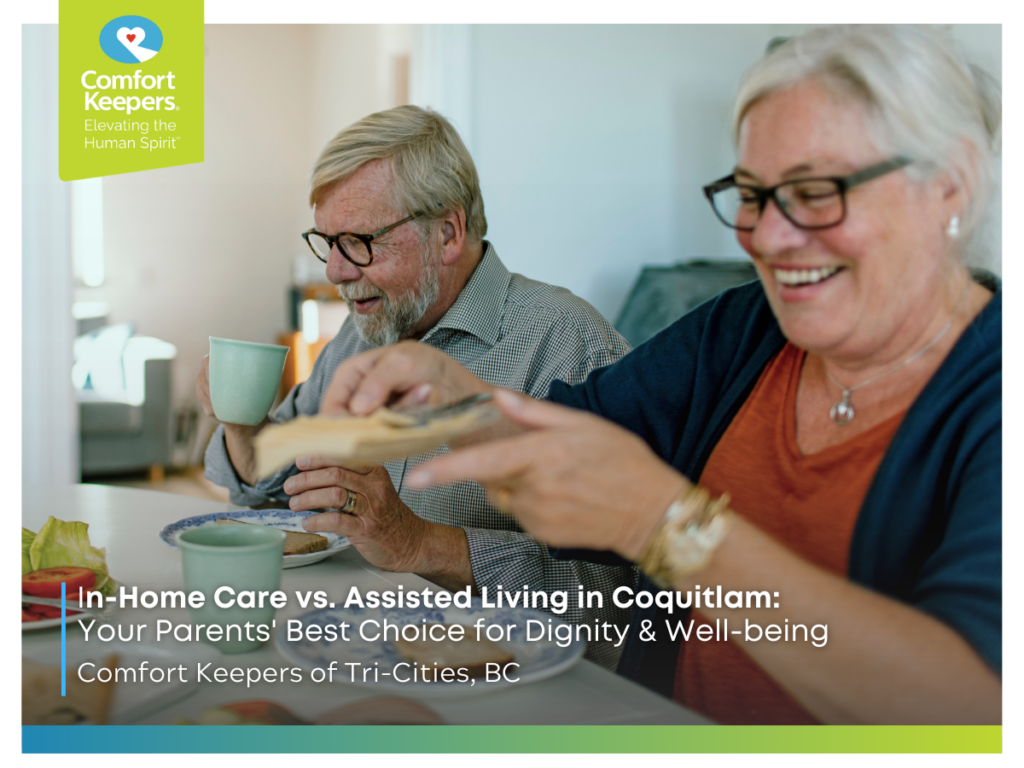 A pair of seniors enjoying a meal | In-Home Care vs. Assisted Living in Coquitlam: Your Parents' Best Choice for Dignity & Well-being | Comfort Keepers Tri-Cities