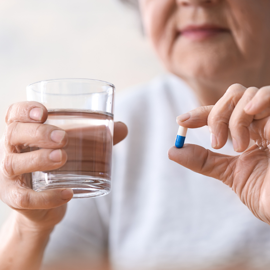 Senior taking medication | Medication Management | BLOG POST | Comfort Keepers Victoria