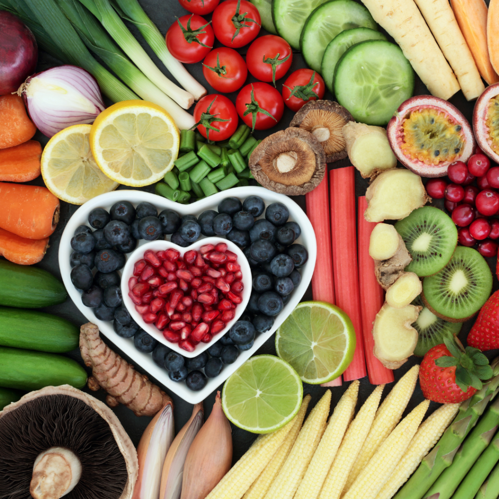 Photo of a variety of healthy foods | Healthy Heart | BLOG POST | Comfort Keepers Vancouver