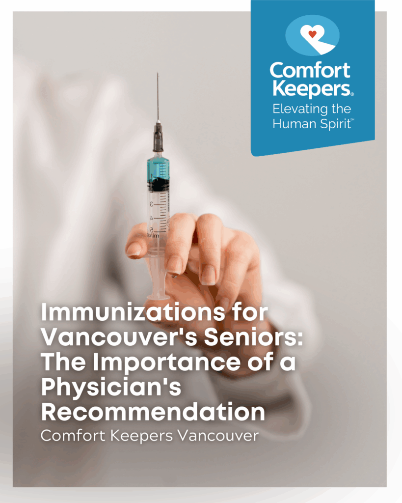 A physician with a needle | Immunizations for Vancouver's Seniors: The Importance of a Physician's Recommendation | Comfort Keepers Vancouver | BLOG POST