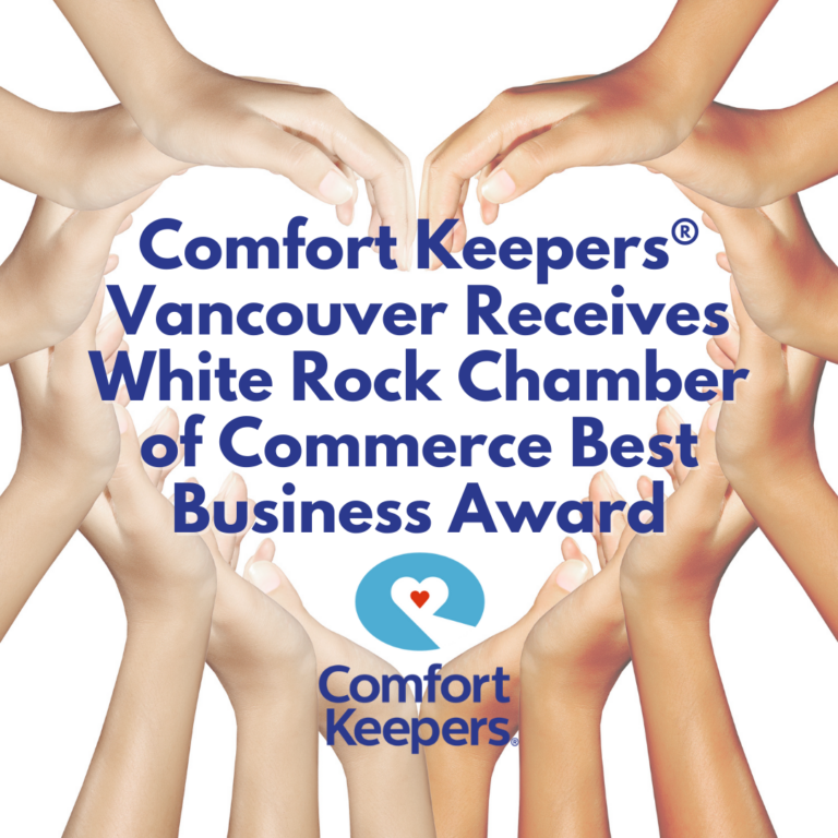 Comfort Keepers<sup>®</sup> Vancouver Receives White Rock Chamber of Commerce Best Business Award