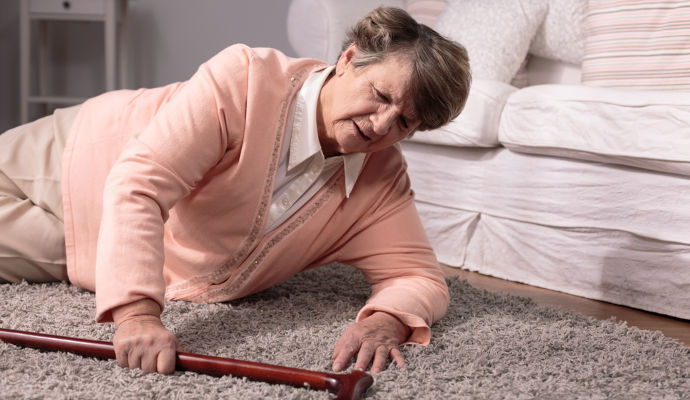 Senior Women Fallen to Ground | Preventing Senior Falls | BLOG POST | Comfort Keepers Victoria