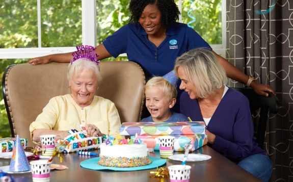 “Comfort Keepers® assigns me clients that have helped me grow as a care giver in so many ways. I am highly committed to each of my clients and to making sure that they have the best quality of life. I appreciate all that you do to increase my knowledge and make me a better caregiver. That’s why I love working for Comfort Keepers®and love going to my clients every morning.”